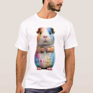 Camiseta Conejillos de Indias Hombres con Salpicaduras de P