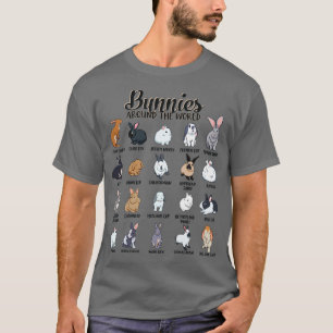 Camiseta Conejillos de todo el mundo Razas de conejo