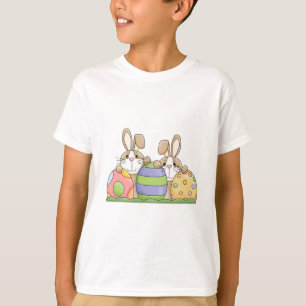 Camiseta conejillos y huevos de pascua