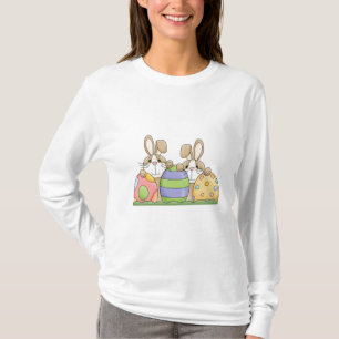 Camiseta conejillos y huevos de pascua