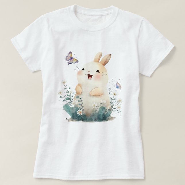 Camiseta conejita adorable (Diseño del anverso)