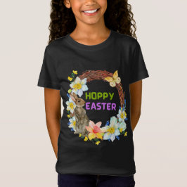 Camiseta conejita de pascua agitada