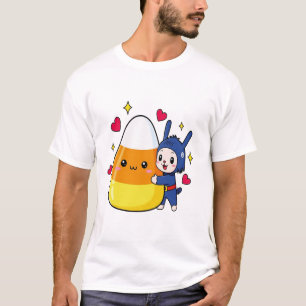 Camiseta Conejito Abrazando Caramelo de Maíz