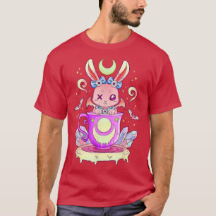 Camiseta Conejito Asombroso En Teacup Kawaii Pastel Gótico 
