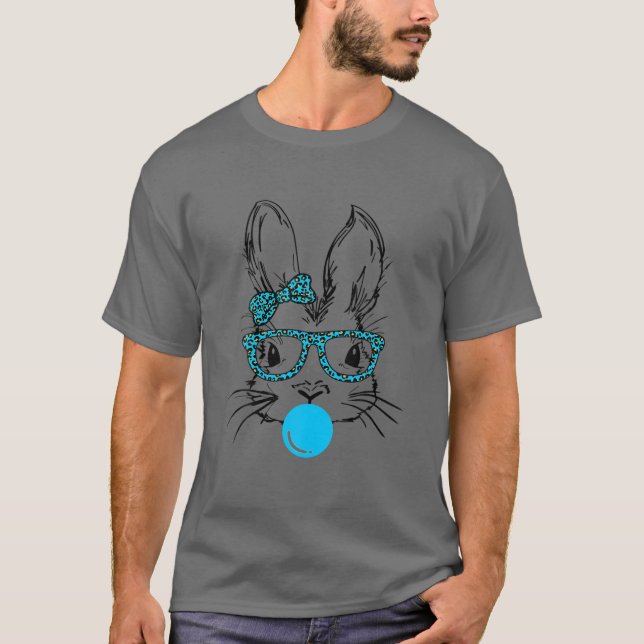 Camiseta Conejito Con Gafas De Corazón De Bandana Bubblegum (Anverso)