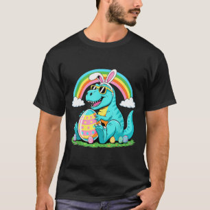 Camiseta Conejito de dinosaurio lindo huevo feliz T Rex niñ