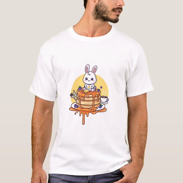 Camiseta Conejito de Panqueques Dulces (Anverso)