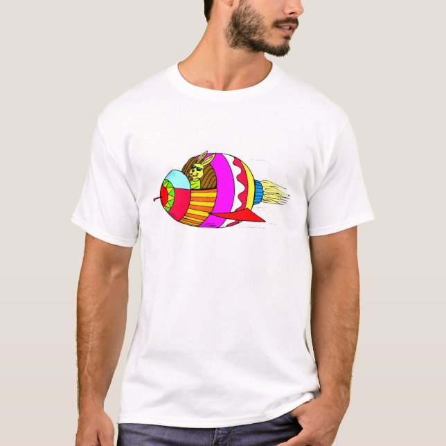 Camiseta Conejito de pascua Cohetero (Anverso)