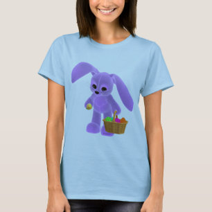 Camiseta Conejito de pascua con la cesta