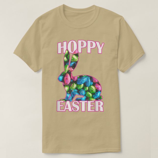 Camiseta Conejito de Pascua de Chocolate  (Diseño del anverso)