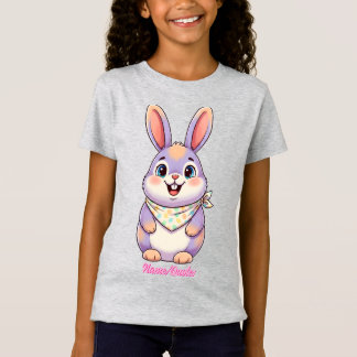 Camiseta Conejito de Pascua de Dibujos Animados Lindo