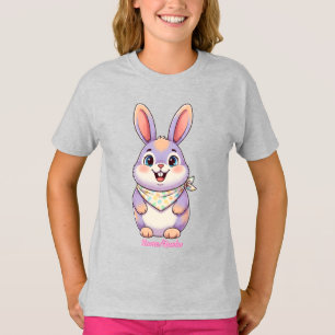 Camiseta Conejito de Pascua de Dibujos Animados Lindo