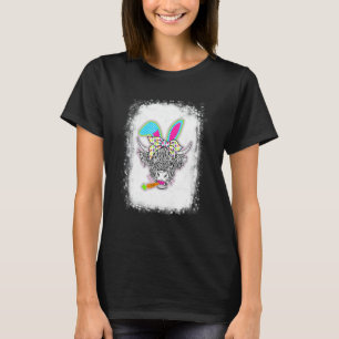 Camiseta Conejito de Pascua de vaca de las Tierras Altas li