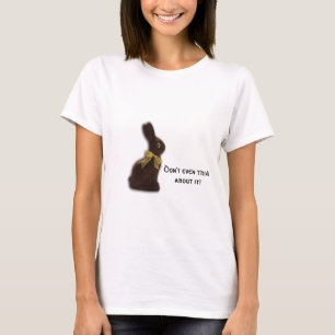 Camiseta Conejito de pascua del chocolate con actitud
