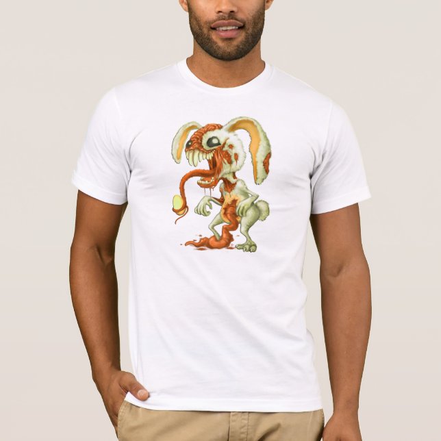 Camiseta Conejito de pascua del zombi (Anverso)