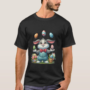 Camiseta Conejito de Pascua divertido y adorable haciendo m