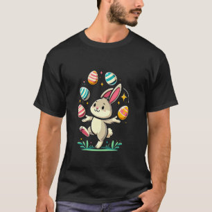 Camiseta Conejito de Pascua divertido y lindo haciendo mala