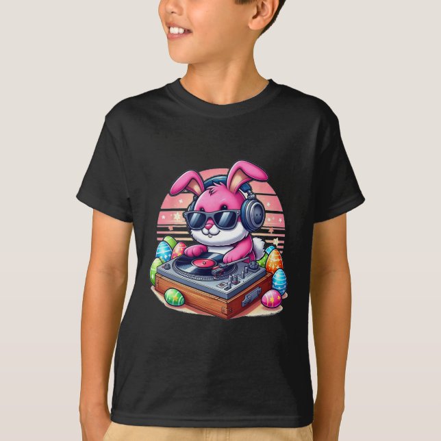 Camiseta Conejito de Pascua Dj lindo  (Anverso)