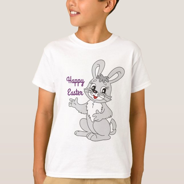 Camiseta Conejito de pascua feliz (Anverso)
