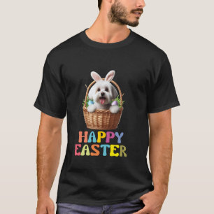 Camiseta Conejito de Pascua Feliz Perro Orejas de Conejo Ce