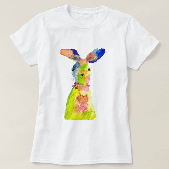 Camiseta Conejito de Pascua lindo (Diseño del anverso)