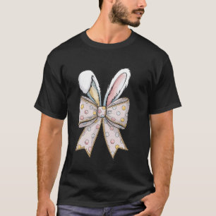 Camiseta Conejito de Pascua Lindo Cara Coqueta Lazo Día de 