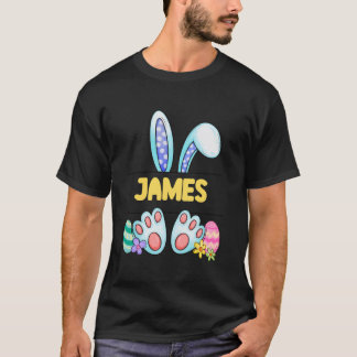 Camiseta Conejito de Pascua Nombres de Niños Personalizados