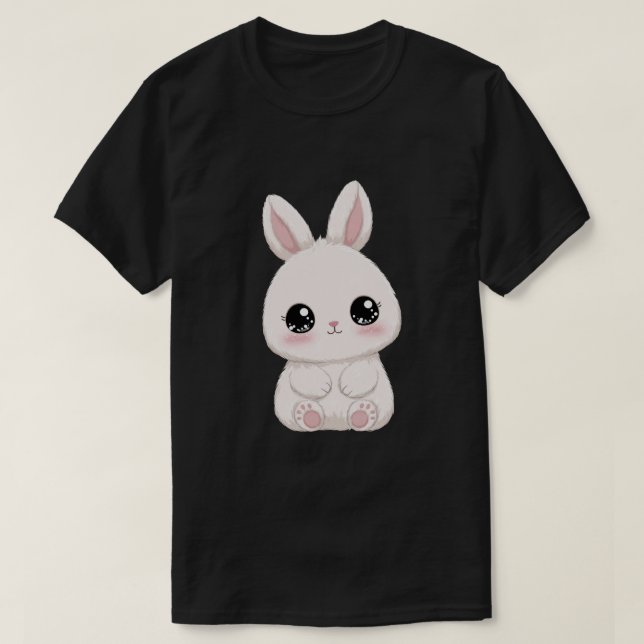 Camiseta Conejito de Pascua Rosa Lindo (Diseño del anverso)