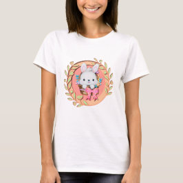 Camiseta Conejito de Pascua sentado en la cesta