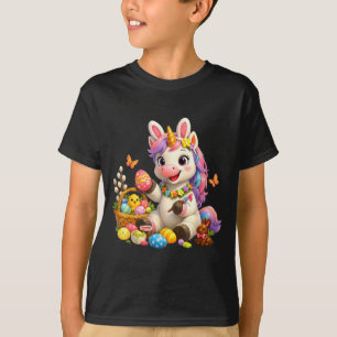Camiseta Conejito de Pascua unicornio lindo huevo mágico ar