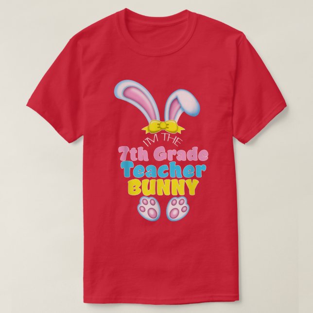 Camiseta Conejito de Semana Santa de 7º Grado Profesor Sch (Diseño del anverso)