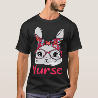 Camiseta conejito enfermera Conejo de Pascua Día de Pascua