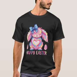 Camiseta Conejito Lindo Cara de Conejo Niña Feliz Día de Pa