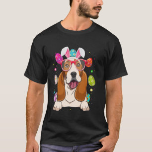 Camiseta Conejito lindo cara de perro Basset Hound huevos d