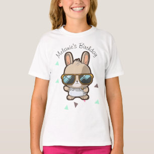 Camiseta Conejito lindo Cumpleaños de Pascua Confeti Fiesta