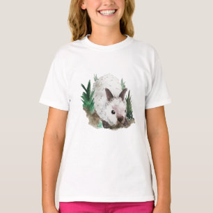 Camiseta Conejito lindo del arbolado del conejo de la