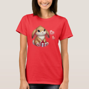 Camiseta Conejito lindo del día de San Valentín 