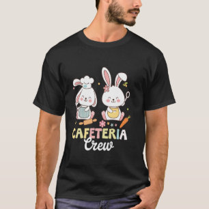 Camiseta Conejito Lindo Señora Almuerzo Tripulación Cafeter