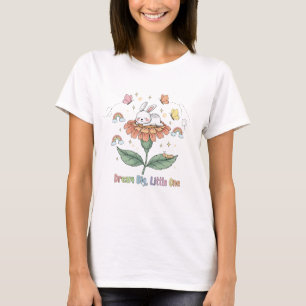 Camiseta Conejito Lindo Sueña Grande Pequeño Uno Floral Arc