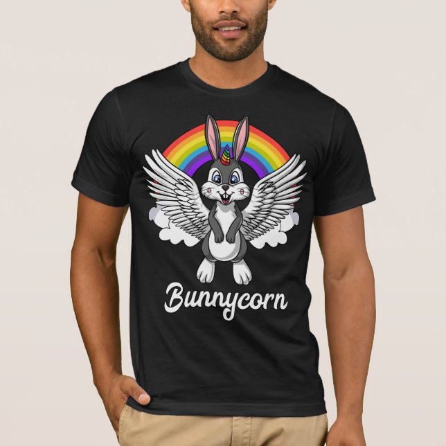 Camiseta Conejito mágico Bunnycorn del unicornio de (Anverso)