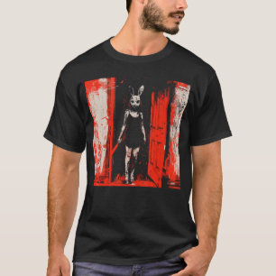 Camiseta Conejito Malvado Horror Slasher Chica Rojo Anime G