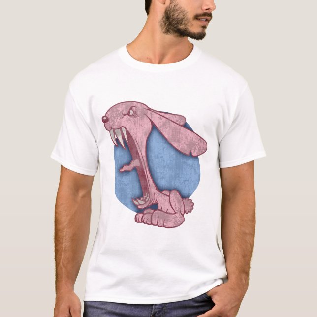 Camiseta Conejito malvado rosado (Anverso)