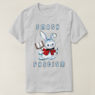 Camiseta Conejito Retro Adorable - Aplastar el Fascismo