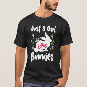 Camiseta Conejito Un Chica Que Ama A Los Conejo Cuto