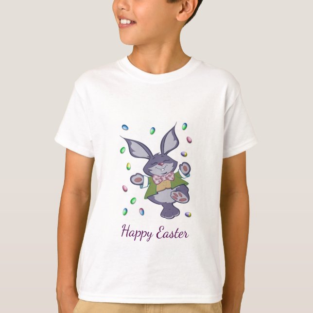 Camiseta Conejito y huevos de pascua (Anverso)