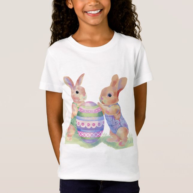 Camiseta conejitos de huevo (Anverso)