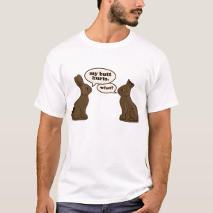 Camiseta conejitos de pascua del chocolate mis daños del