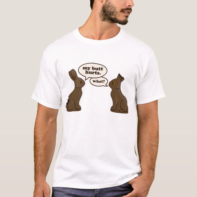 Camiseta conejitos de pascua del chocolate mis daños del (Anverso)