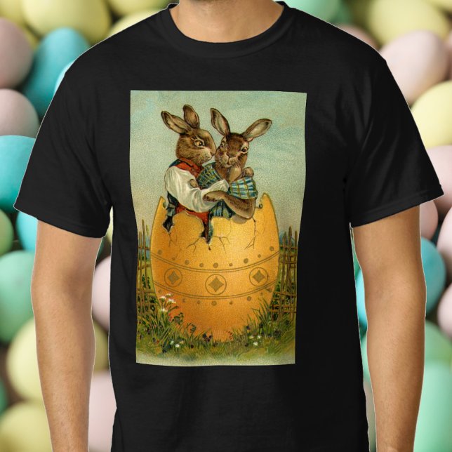Camiseta Conejitos en un huevo de oro, la vieja Pascua vict (Subido por el creador)