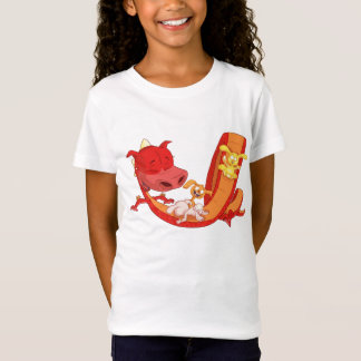 Camiseta Conejitos que resbalan en dragón